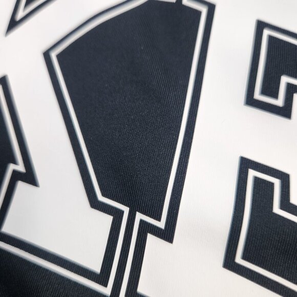 Nike Sportswear Team Long Sleeve High Neck Cropped Top Black White Logo XS - Picture 11 of 14